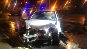 Ambulance at scene of double-vehicle collision in Limerick