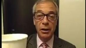 Watch: Nigel Farage 'tricked' into posting 'Up the Ra' message