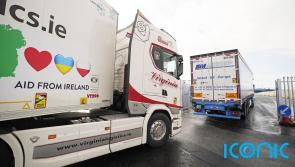 Largest ever aid convoy on a par 'with Live Aid' leaves Ireland for Ukraine