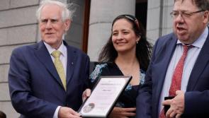 WATCH: Former Taoiseach honoured at Fleadh for his support of traditional music