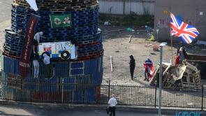 'Disgraceful' - Flags and images on nationalist bonfire condemned in NI