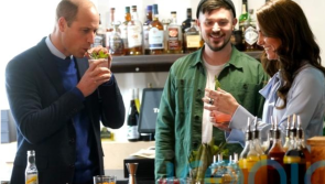 Prince and Princess of Wales race to make cocktails during Northern Ireland visit