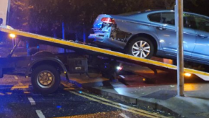 CAUGHT: Drunk driver crashes into wall after attempting to evade Garda&iacute;