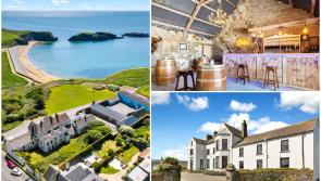 PICTURES: Irish mansion with beach on doorstep and rustic barn bar has huge price tag