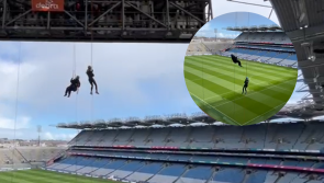 WATCH: Incredible mum abseils from roof of Croke Park to raise funds for sick daughter