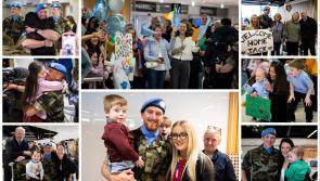 PICTURES: Emotional scenes as over 130 Irish troops reunite with families on return from Syria