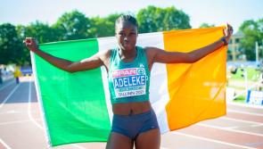 WATCH: Rhasidat Adeleke cruises to first place finish in 100m race against former Olympic medallist