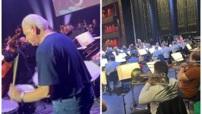 WATCH: RTE's Marty Whelan channels Phil Collins to perform 'that' iconic drum solo on stage