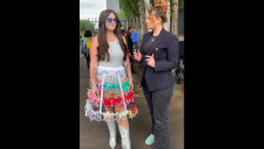 WATCH: Girl made skirt out of friendship bracelets for Taylor Swift Eras Tour in Dublin