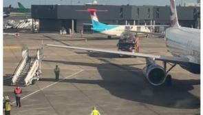Chaos at Dublin Airport as firefighters called after baggage vehicle collision with plane engine