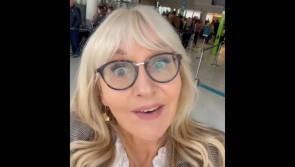 WATCH: 'My phone has been hopping' - RT&Eacute; broadcaster corrects Kamala Harris mistake