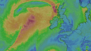 Met &Eacute;ireann pinpoint low pressure for Ireland with big weather change days away