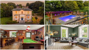 PICTURES: Inside the stunning period-style mansion with lavish bar and swimming pool 