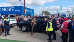 WATCH: President Michael D Higgins arrives for the ploughing banquet 