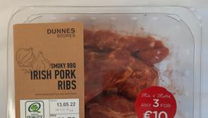 Food Safety Authority warning over batch of pork ribs