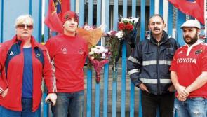 Fans gather at Thomond Park to pay tribute to Anthony Foley