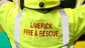 Emergency services attend scene of Limerick crash