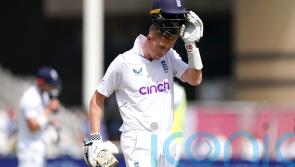 England lose Zak Crawley for a duck at start of 299-run victory target chase