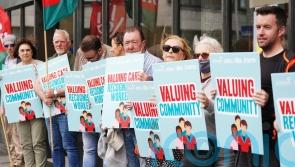 Community workers strike over pay outside Social Protection offices