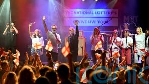 David Baddiel performs special gig with Lightning Seeds ahead of Euro final