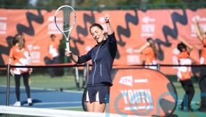 Kate joins forces with Roger Federer for charity tennis event