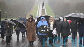 Families of Disappeared brave rain for walk in memory of loved ones