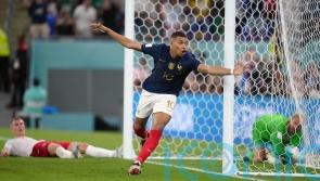 Kylian Mbappe&rsquo;s double downs Denmark as France reach World Cup knockout stage