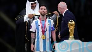 Traditional Arab robe worn by Lionel Messi to collect World Cup raises eyebrows
