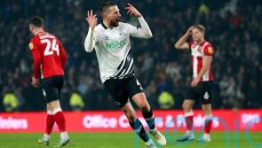 Lincoln hold Derby to draw despite Ben House&rsquo;s red card