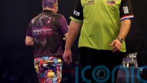 Michael Van Gerwen reaches UK Open quarter-finals but Peter Wright bows out