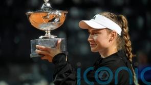 Elena Rybakina wins Italian Open final after Anhelina Kalininia forced to retire