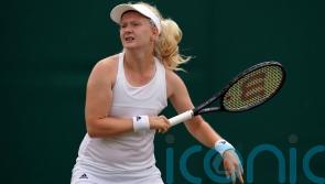 Fran Jones in tears after being forced out of French Open qualifying with injury