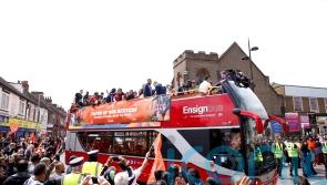 Fans celebrate Luton&rsquo;s fairytale promotion to Premier League at civic parade