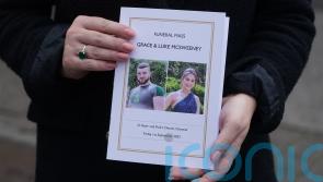 Town comes to standstill for funeral of brother and sister who died in crash