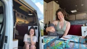 Ireland-loving artist&rsquo;s three-week van trip becomes permanent life in &lsquo;art studio on wheels&rsquo; touring nation&rsquo;s west coast