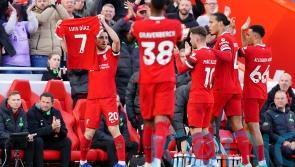 Liverpool show support for Luis Diaz in victory over Nottingham Forest