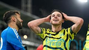 A special night &ndash; Mikel Arteta savours late Declan Rice winner