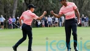 We just suck at putting &ndash; Tiger and Charlie Woods struggle in PNC Championship