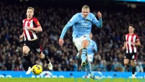 Erling Haaland to the rescue for Man City as champions edge out Brentford