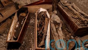 Photographs reveal extent of damage caused to mummies in church fire