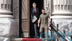 Harris criticises Russian &lsquo;terrorism and barbarism&rsquo; during Ukraine trip