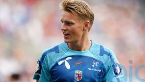 Arsenal&rsquo;s Martin Odegaard limps out of Norway win with apparent ankle injury