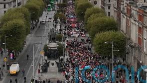 Protesters in Dublin mark one year of Israel-Hamas conflict