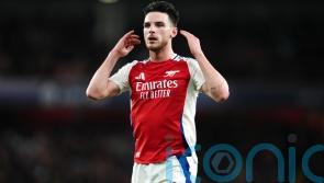Declan Rice injury blow for Arsenal ahead of Champions League trip to Milan