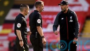 Ref David Coote suspended over video appearing to show him insult Jurgen Klopp