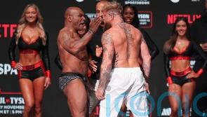 &lsquo;He must die&rsquo;: Jake Paul screams in-the-ring promise after slap by Mike Tyson