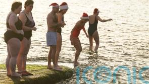 Dubliners brave &lsquo;very cold&rsquo; Christmas sea swim