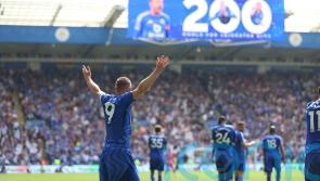 Jamie Vardy scores 200th Leicester goal in 500th and final appearance for Foxes