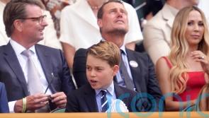 Prince George beats the heat in Royal Box at Wimbledon final