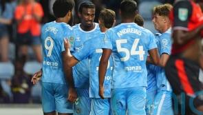Ellis Simms marks 100th Coventry game with only goal in cup victory over Luton